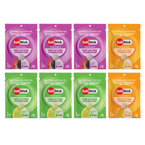 SaltStick, FastChews®, жевательные электролиты, с разными вкусами, 8 пакетиков