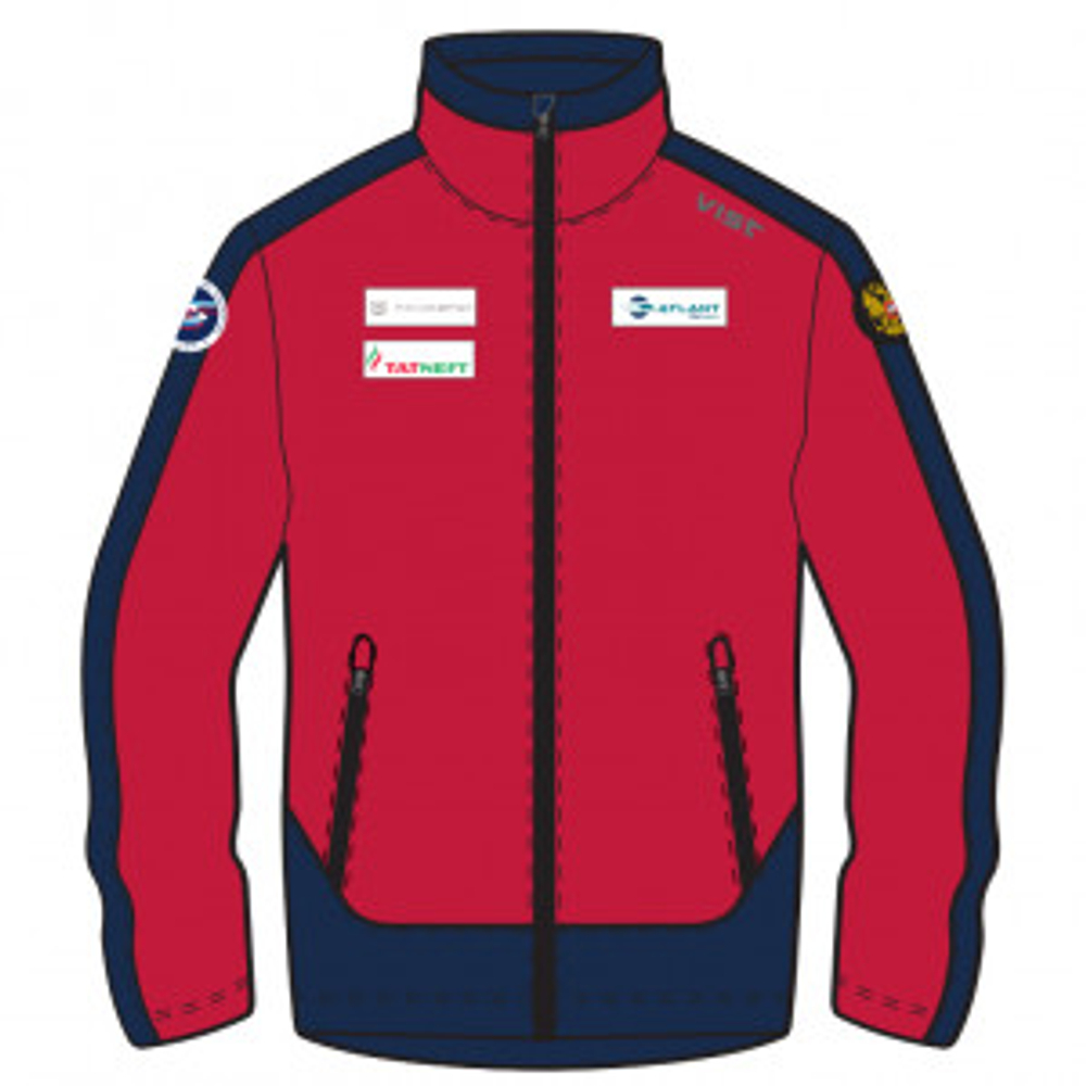 VIST 25/26 блузон мужской флис Morus Fullzip Fleece Man Russia Ski Team
