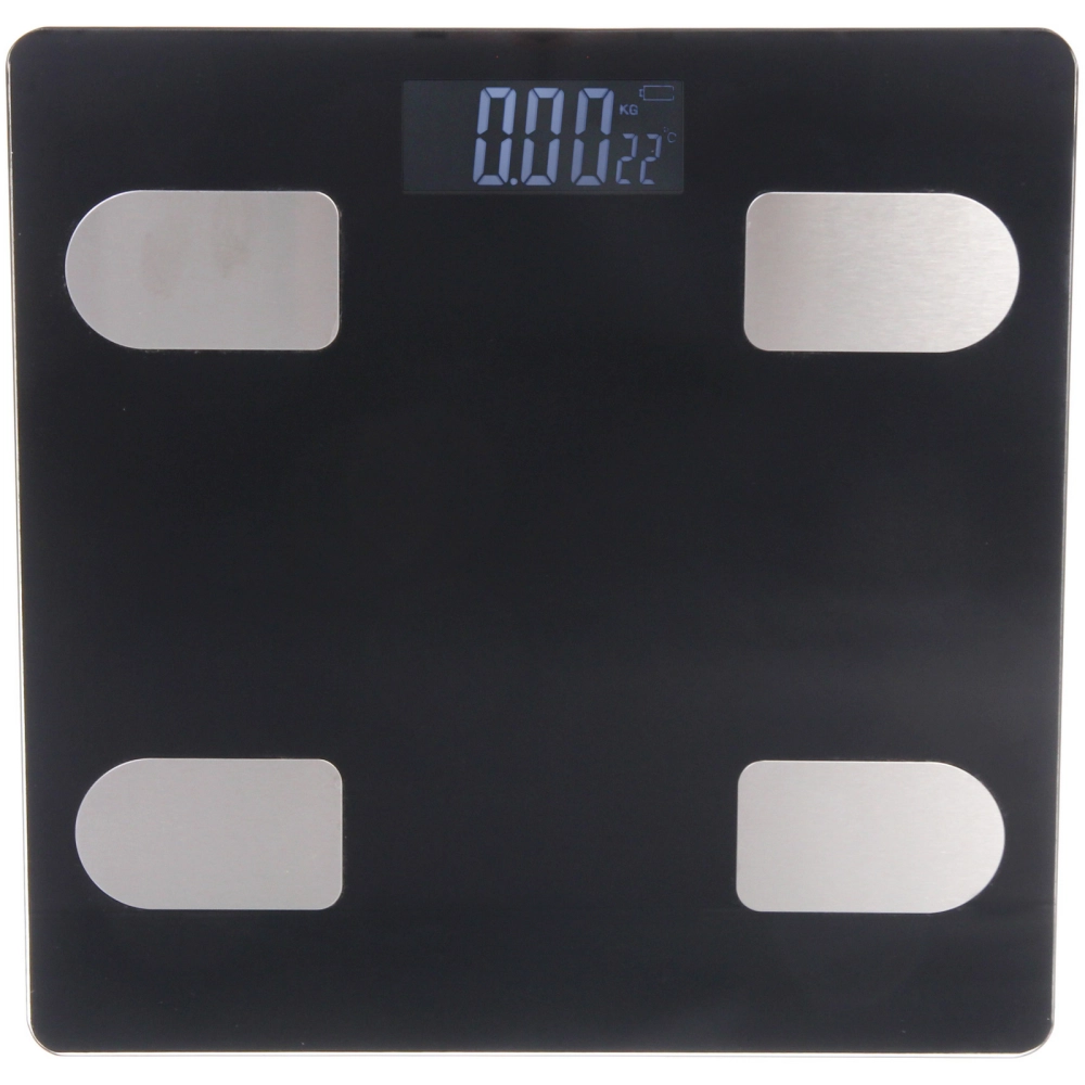 Весы напольные электронные «SMART- generous» 28*28*0,5 см, bluetooth+APP (работает от 2хААА), черный