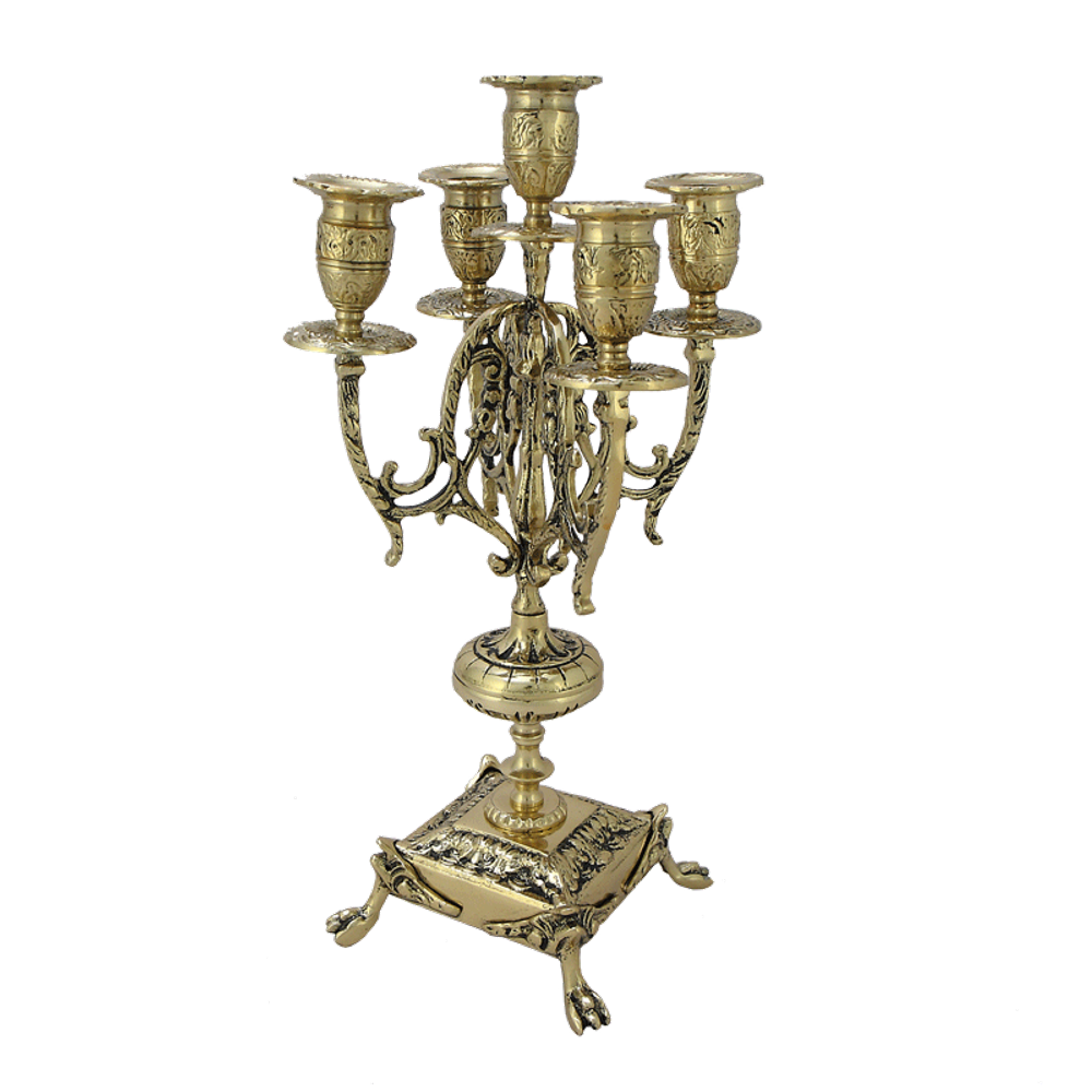 Bello De Bronze Канделябр Арте Нова 5-ти рожковый, золото