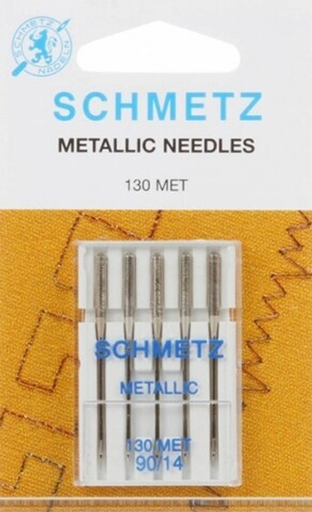 Иглы для металлизированных нитей Schmetz 130 MET NM №90, 5 шт