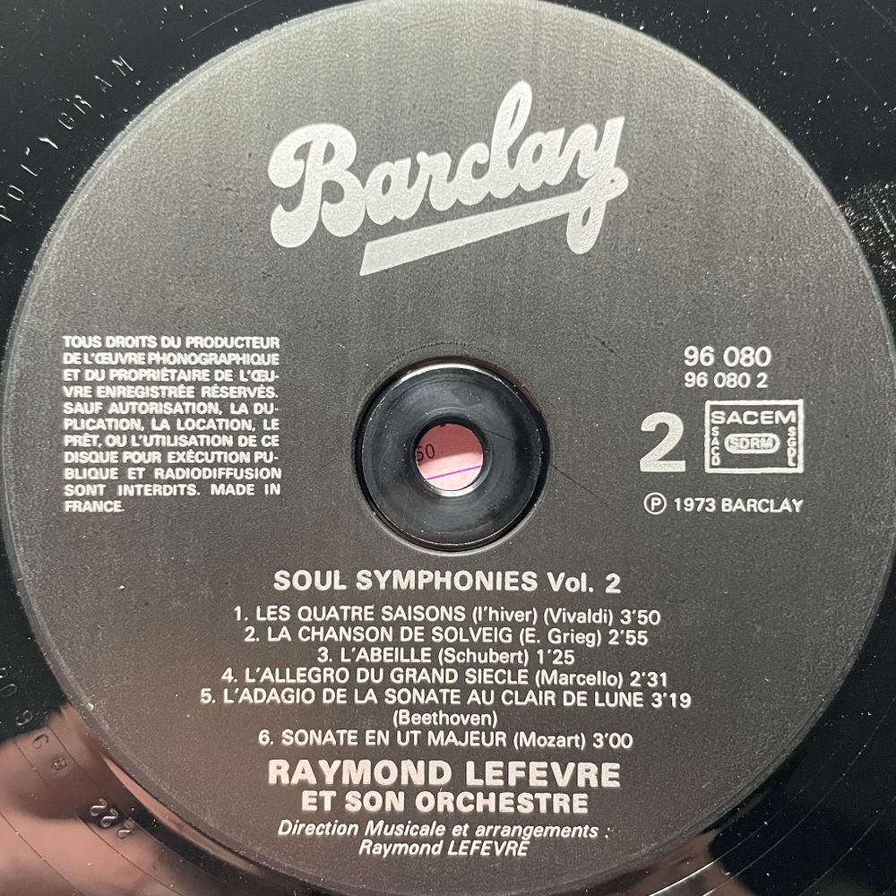 Raymond Lefèvre Et Son Grand Orchestre ‎– Soul Symphonies 2LP (Франция 1973г.)
