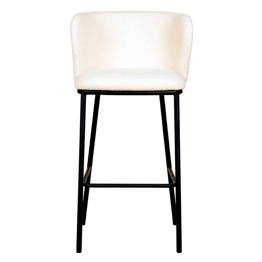 Стул барный Bergenson Bjorn Foggy букле молочный