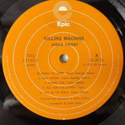 Винтажная виниловая пластинка LP Judas Priest Killing Machine (Japan 1978) (No Obi) Delivering The Goods