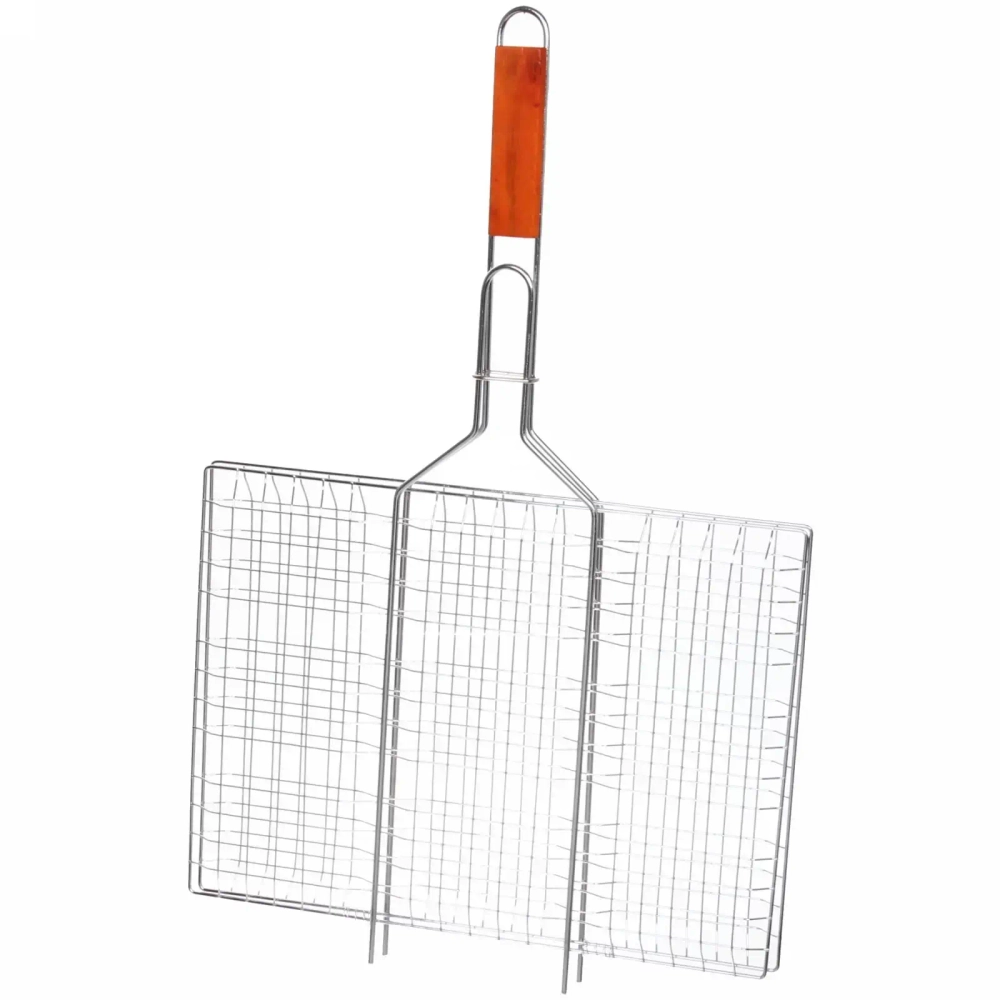 Решетка-гриль 40*30 см (длина с ручкой 57 см)