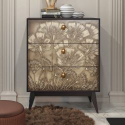 Комод Маки с 3 ящиками Каштан