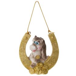 GAEM Фигурка декоративная подвесная "Лошадка", L6,5 W3,5 H6 см, 4в.