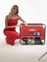 Генератор бензиновый электрический Powerac PR9500H2E (9кВт, 220В, 16л.с., ЭЛЕКТРОСТАРТЕР + АКБ)