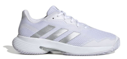 Женские Кроссовки теннисные Adidas CourtJam Control - cloud white/silver metallic/cloud white