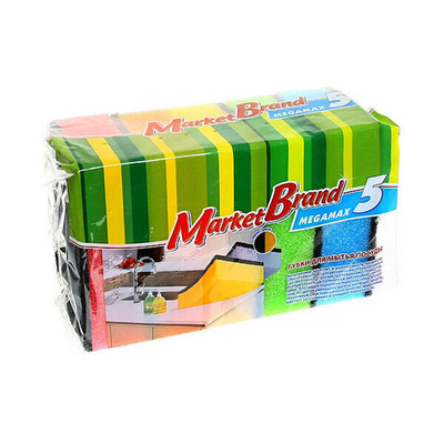 Губка для посуды Market Brand Meagamax (5 шт)