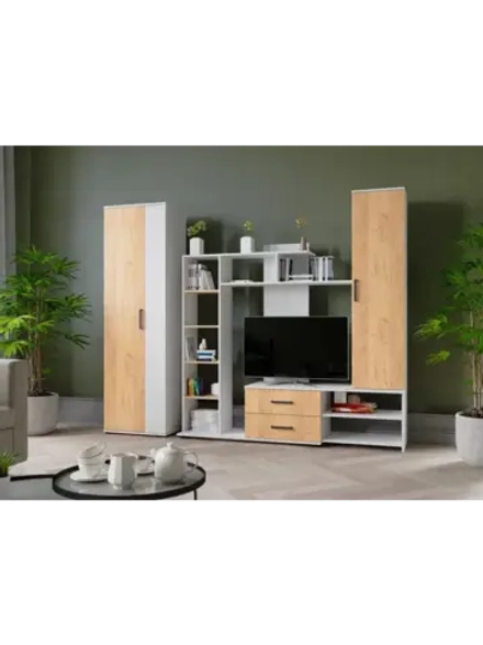 Стенка для гостиной Сидней-1 белый Микон