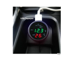 Авто Термометр + вольтметр VST-706 3в1 Green