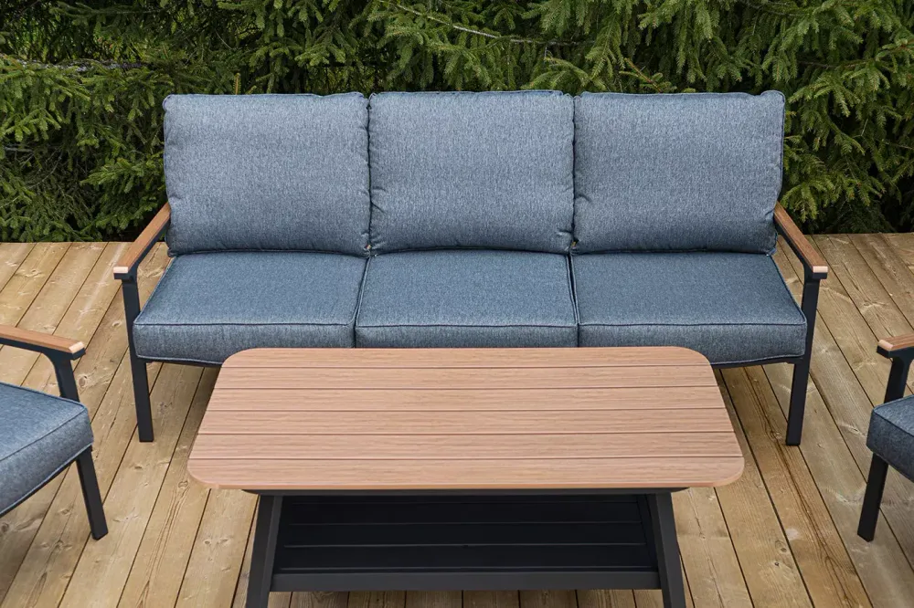 "Крокус" лаунж-зона 5-местная из алюминия, цвет темно-серый