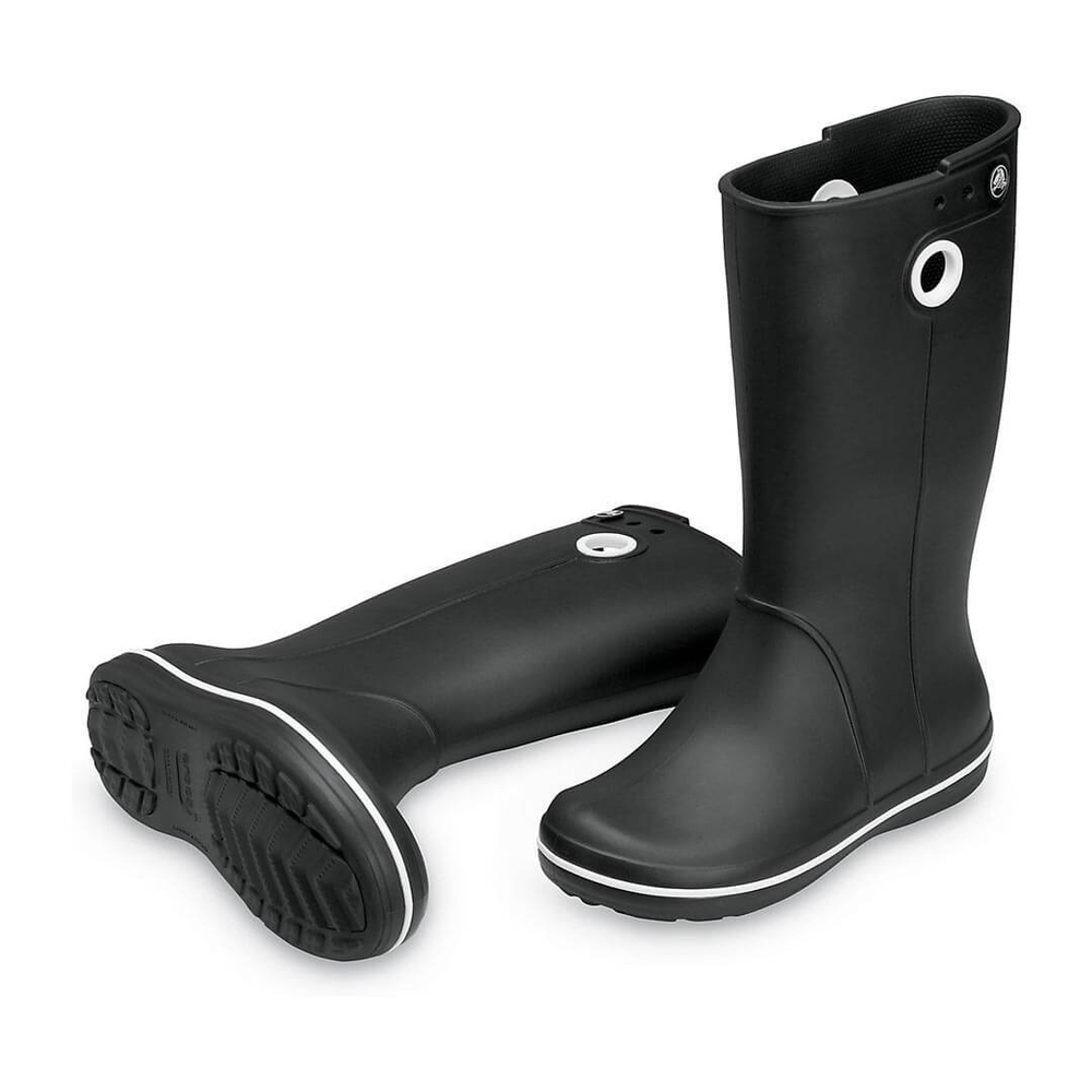 Женские резиновые сапоги Crocs Crocband Jaunt черные