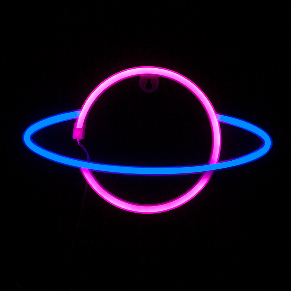 Световая фигура "Юпитер" розовый/синий 17х30 см