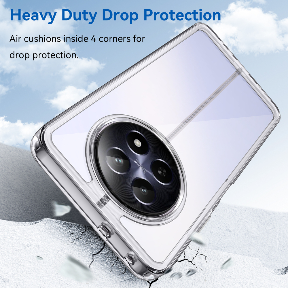 Усиленный защитный чехол прозрачный для смартфона Realme 12 5G