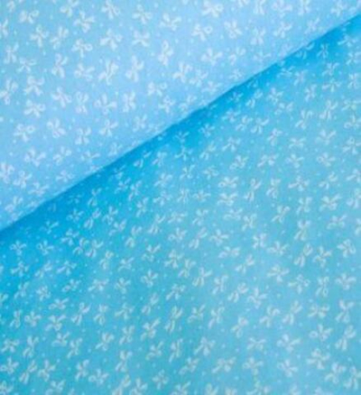 КПБ "Бантики", 110*147 (бязь) голубой
