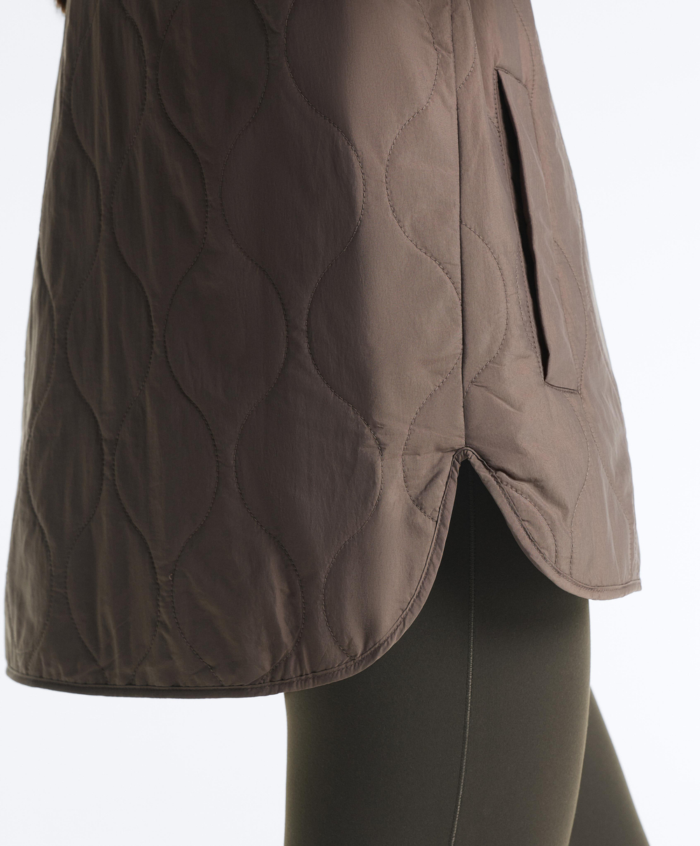 Oysho Утепленная водоотталкивающая куртка FELLEX® AEROGEL, линялый фиолетовый