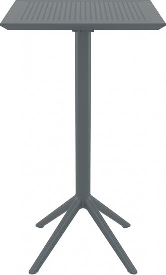 Стол пластиковый барный складной Sky Folding Bar Table 60 темно-серый Турция