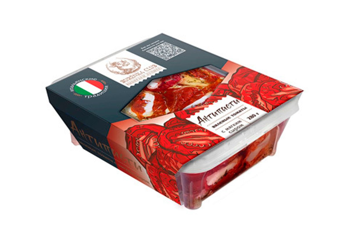 Антипасти вяленые томаты с мягким сыром в масле, 280г