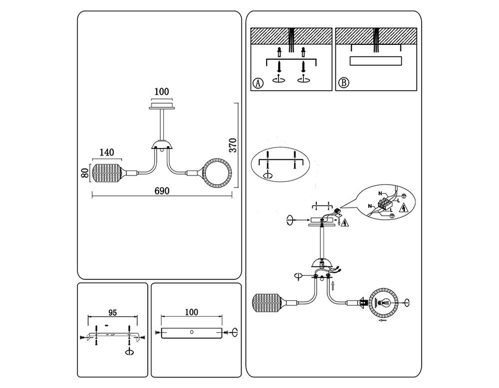 Ambrella Подвесная люстра Loft TR80167