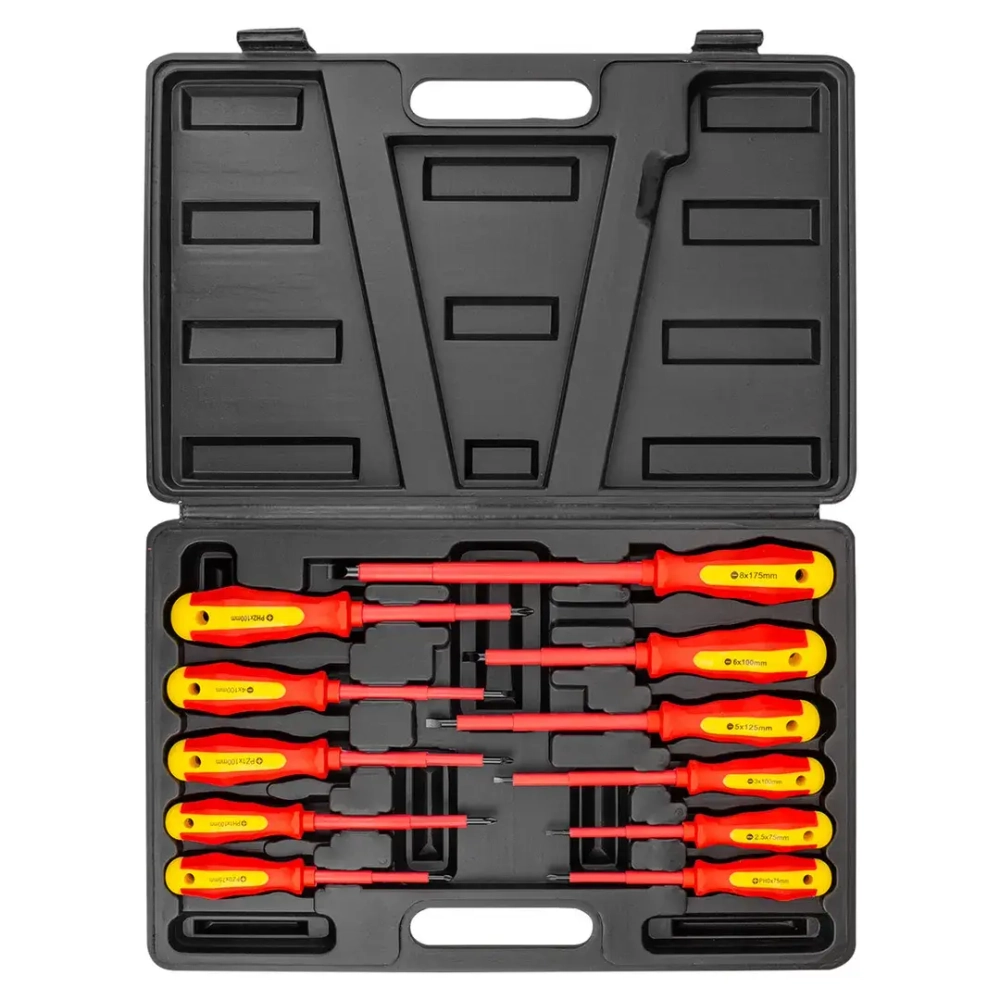 Отвертки диэлектрические, набор 11пр. FORCEKRAFT FK-20712