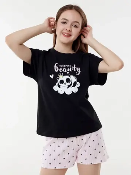 Пижама домашняя с шортами хлопок