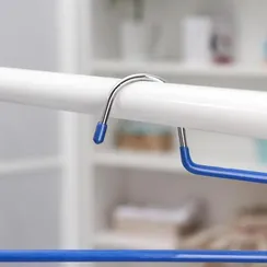 Вешалка для брюк 3-х уровневая Доляна, 35×25 см, антискользящее покрытие, цвет МИКС