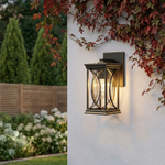 Spica D черное золото Настенный уличный светильник IP33 GL 1026D