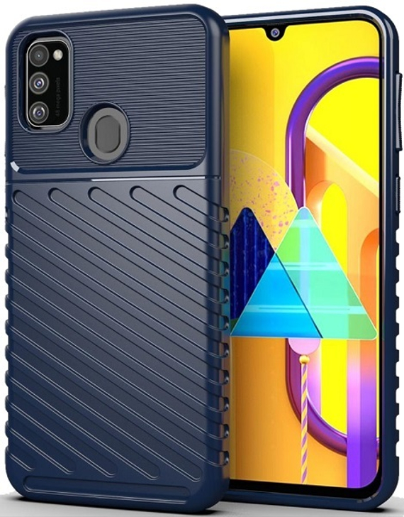 Чехол для Samsung Galaxy M30S цвет Blue (синий), серия Onyx от Caseport