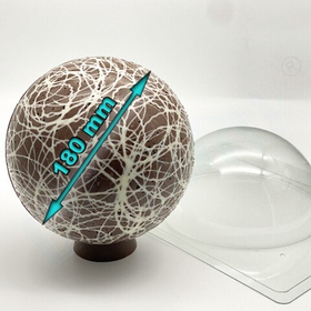 Пластиковая форма для шоколада Полусфера 18 см