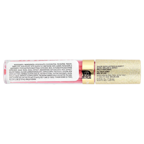 Revlon, Super Lustrous Glumber™, блеск для губ, оттенок 007 Haute Honey, 3,8 мл (0,13 жидк. унции)