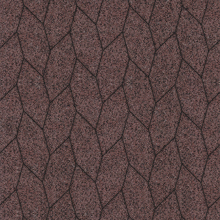 Тротуарная плитка СКОШЕННЫЙ ШЕСТИУГОЛЬНИК - Гранит+ Красный с черным