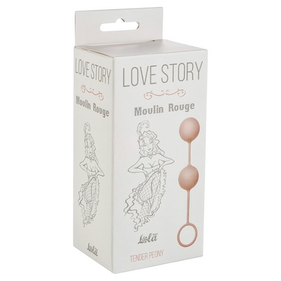 Вагинальные шарики Moulin Rouge Tender Peony (Цвет: нежно-розовый)
