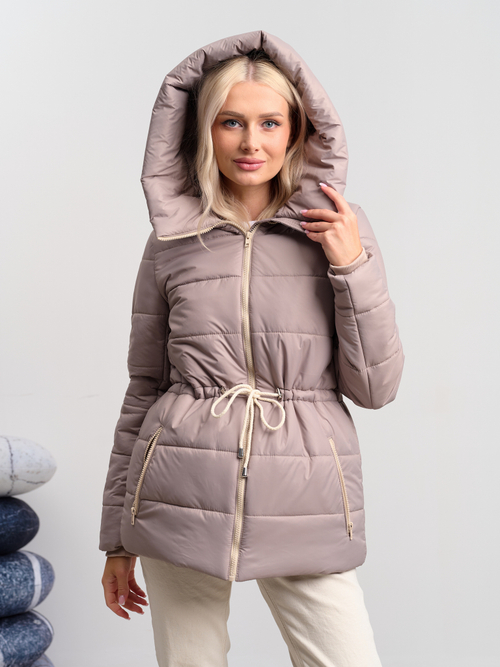 Куртка женская зимняя  "Зефир" какао