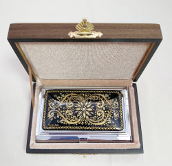 Визитница "Орнамент" №3 (роспись Палех)