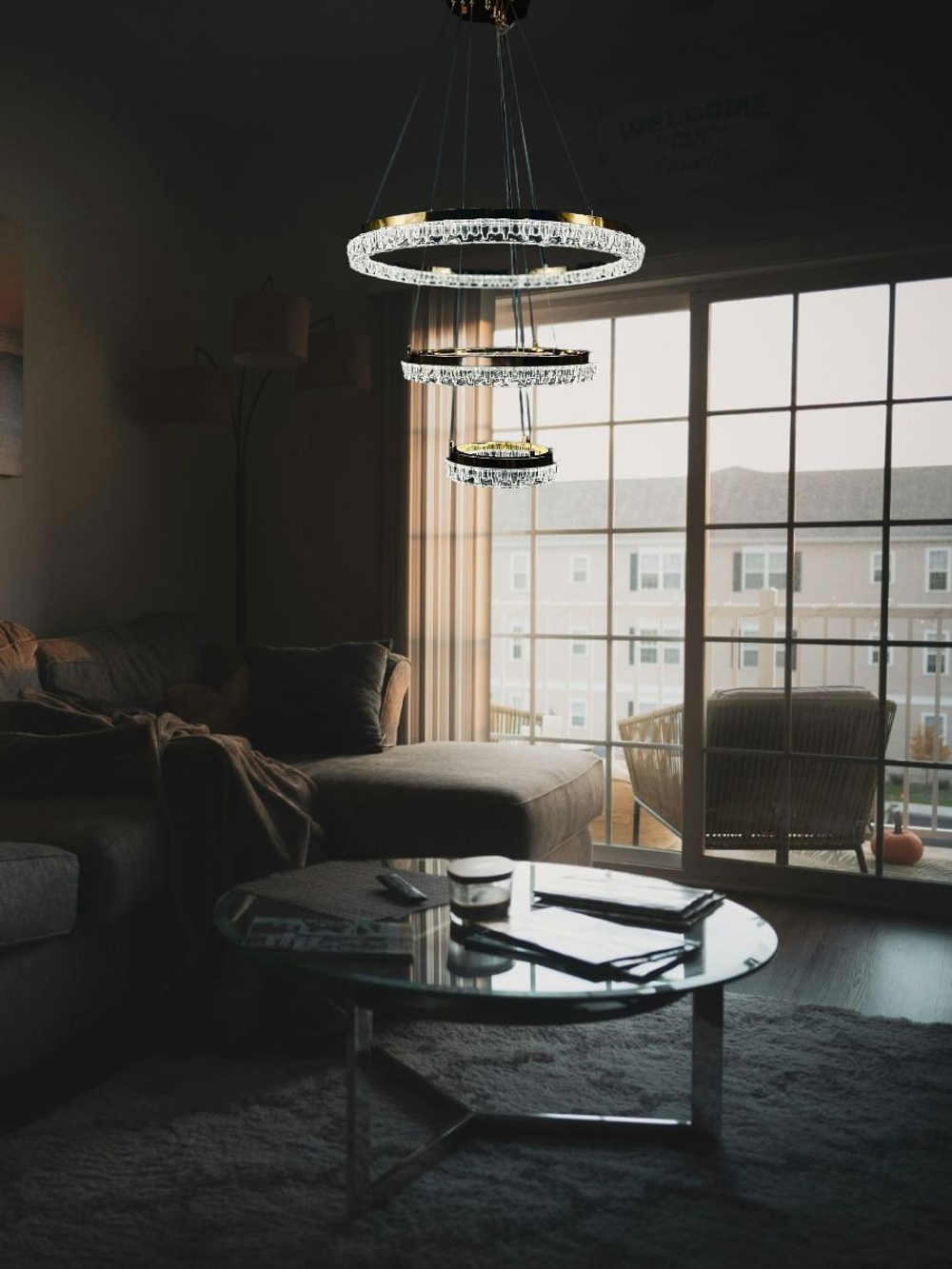 Люстра подвесная Lanbos CD.58147-20 40 60 J1, 3 лампы LED, 105 Вт, до 20 кв м