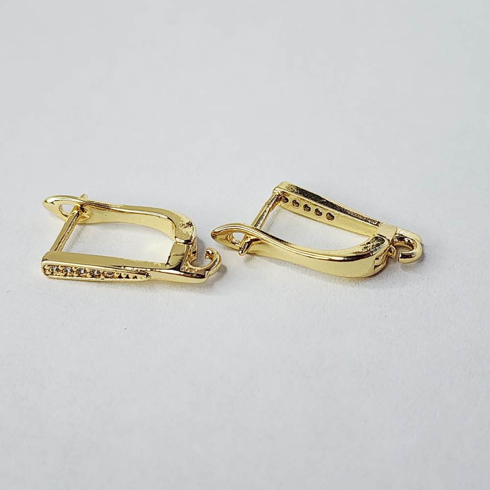 Ювелирные швензы, английский замок, позолота, люкс фурнитура