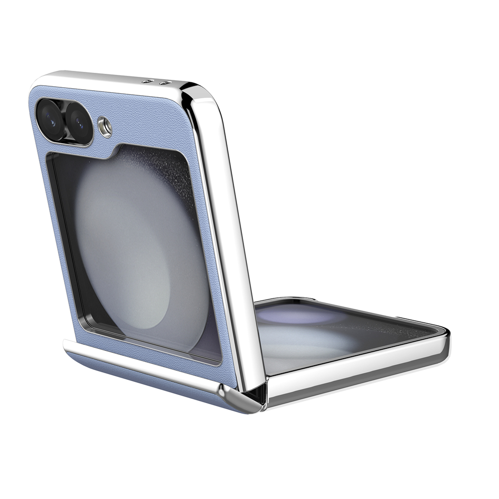 Чехол фиолетового цвета от Nillkin для Samsung Galaxy Z Flip 6 5G, серия CamShield Flip Leather Case