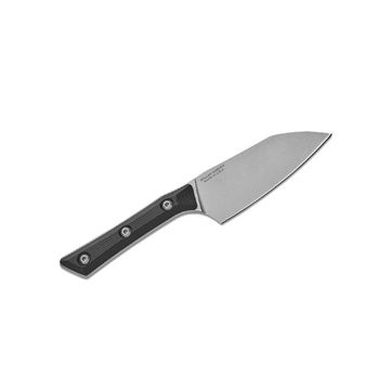 Нож кухонный Microtech Santoku 3300-10BK  с клинком из стали M390MK, рукоять G10