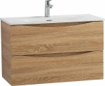 Тумба с раковиной BelBagno MARINO-CER-MINI-800-2C-SO-WO-P Rovere Bianco