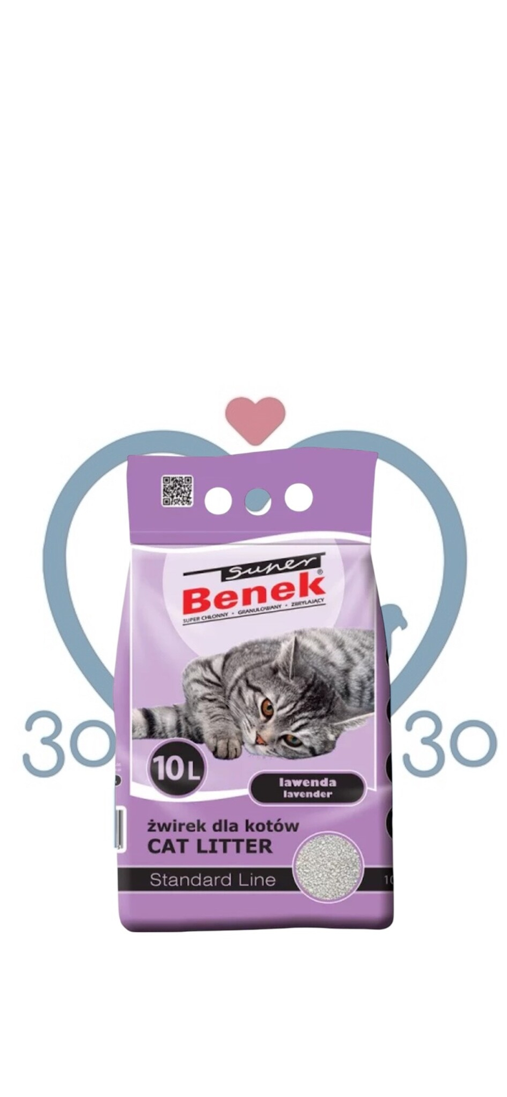 Наполнитель д/туалета Super Benek Лаванда 10л