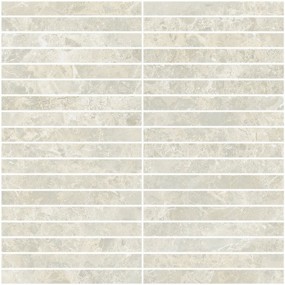 Мозаика Da Vinci White Mosaico Strip 30x30