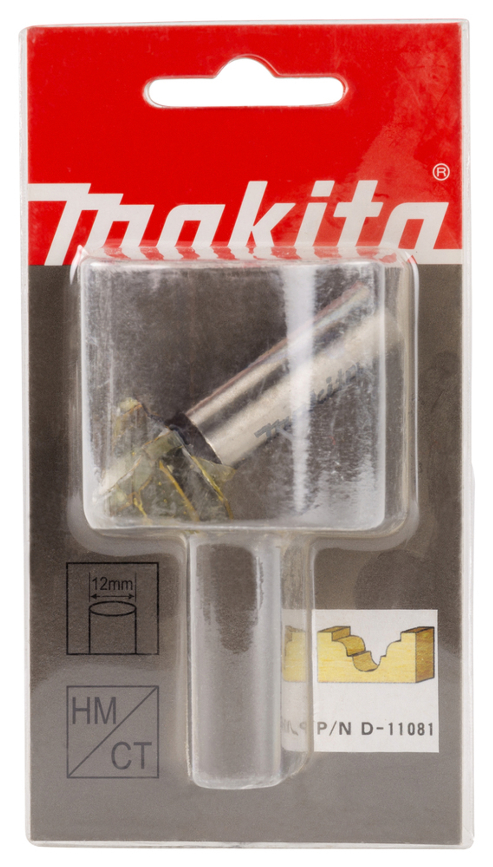 Фреза паз. фасонная "Классическая" 5,56R 25,4х15,9х12х38x2T Makita D-11081 25,4х15,9х12х38