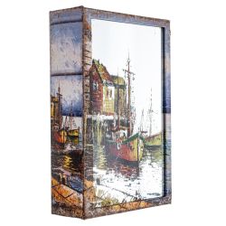 GAEM Ключница с зеркальным элементом, L21 W7 H30 см