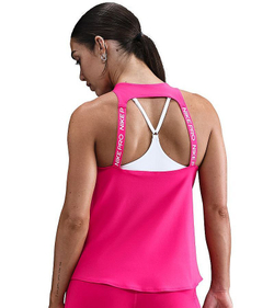 Женский топ теннисный Nike Dri-Fit Pro - rush pink/white