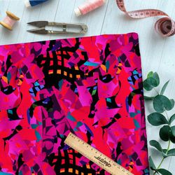 Ткань бифлекс ночной мулен руж