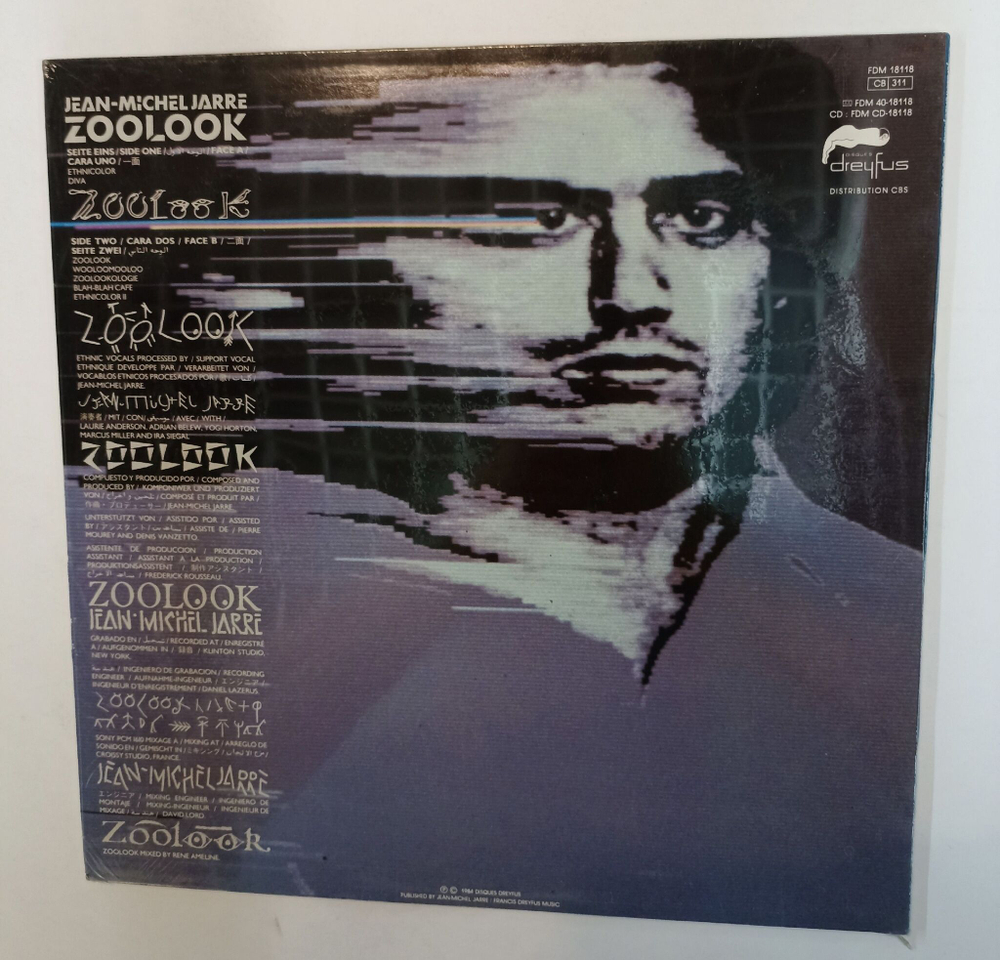 Винтажная виниловая пластинка LP Jean Michel Jarre Zoolook (France 1984)