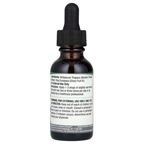 Nature's Answer, Масло из цветков коровяка, без спирта, 30 мл (1 жидк. унц.)