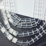 Бусины стекло, хрустальные квадраты 10мм, штучно